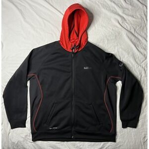 Nike LeBron James Hoodie Jacket Men's 2XL Black Full Zip 482896-010 Activewear